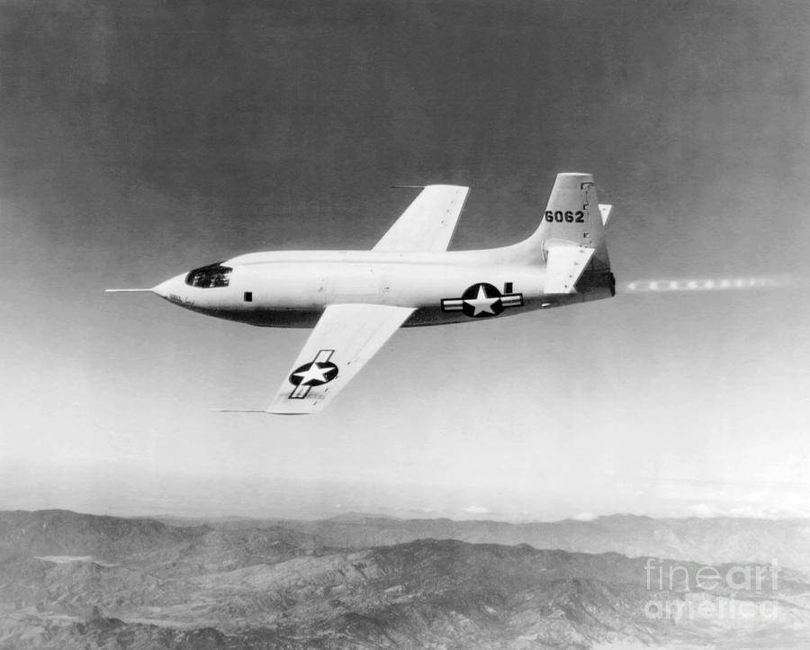 First Supersonic Aircraft, 1947 Photograph by Photo Researchers