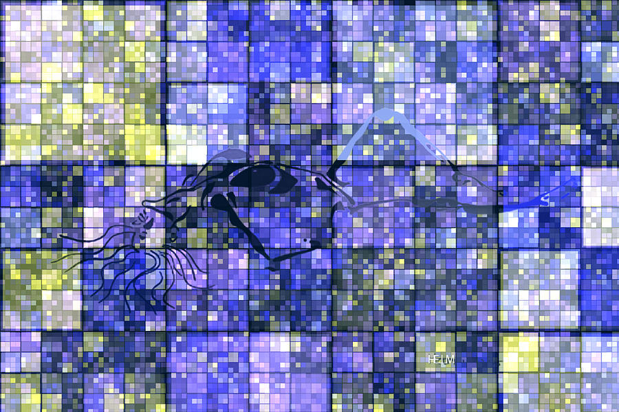 First time geometric lavender  Digital Art by Mayhem Mediums