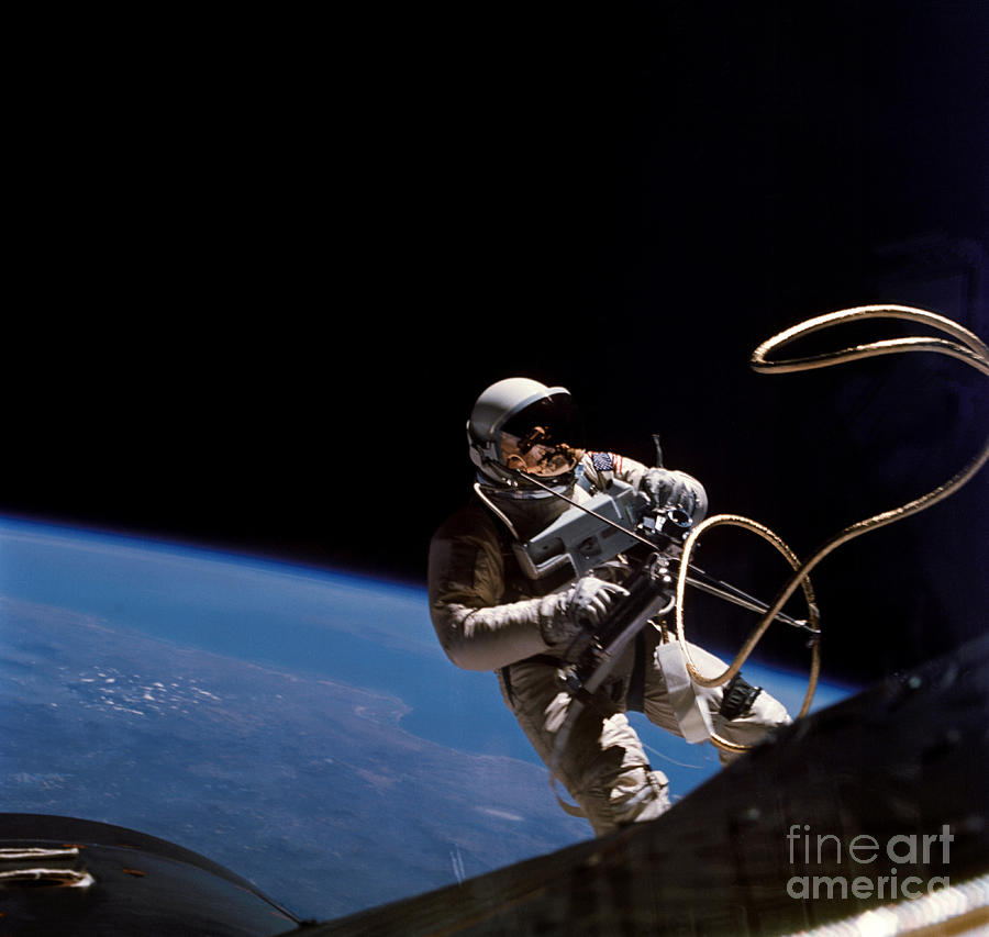 First U.s. Spacewalk Photograph by Nasa