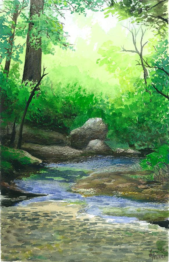 First Watercolor Painting by Louise Miller