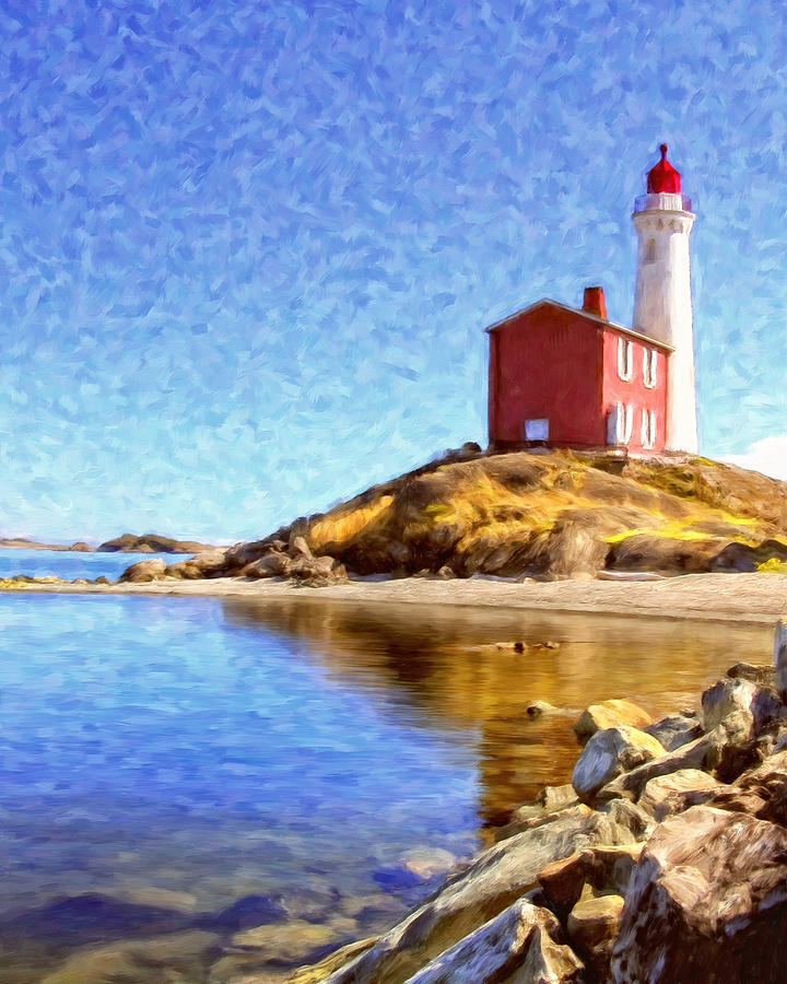 Fisgard Lighthouse Painting by Dominic Piperata