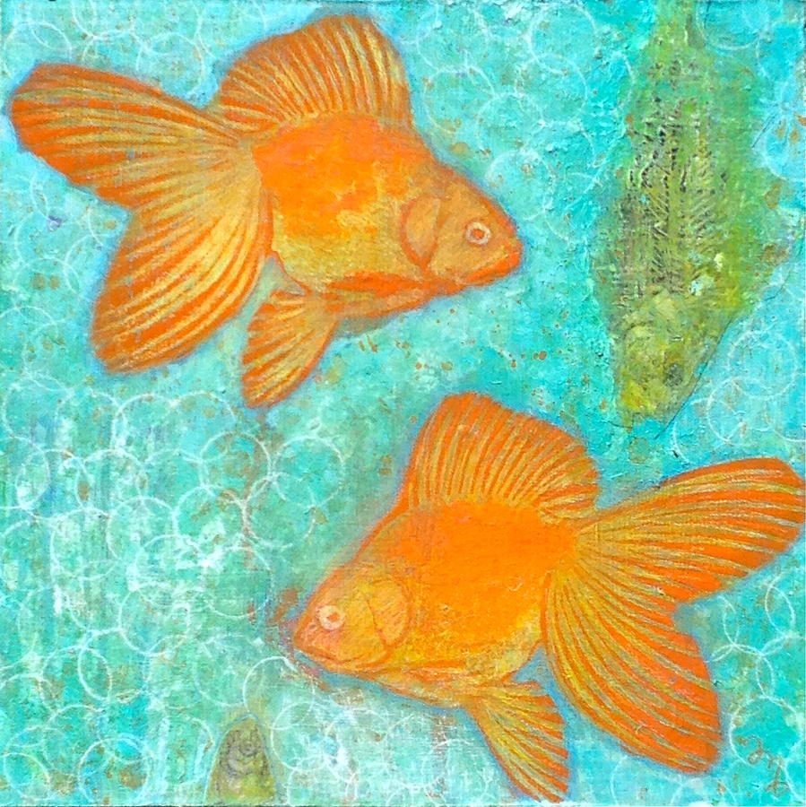 Fish For Free Painting by Micki Moss - Fine Art America