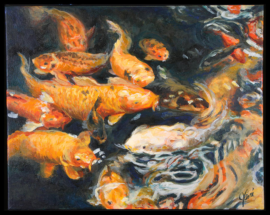 Fish Frenzy Painting by Jami Childers | Fine Art America