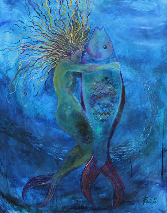 Fish in the Sea Painting by Will Felix
