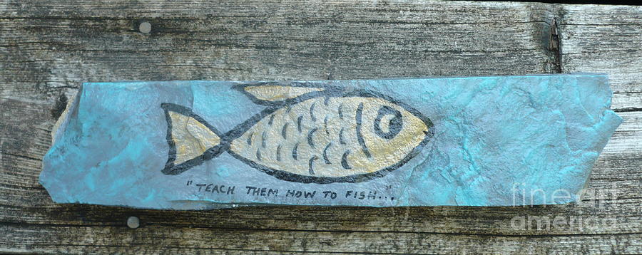Fish Painting by Monika Shepherdson