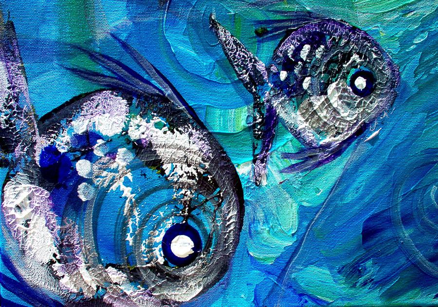 Fish Print 2 Painting