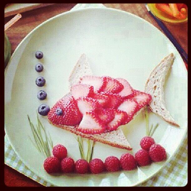 Fish Photograph - #fish #strawberry #instagram #art by Yeny Yustin