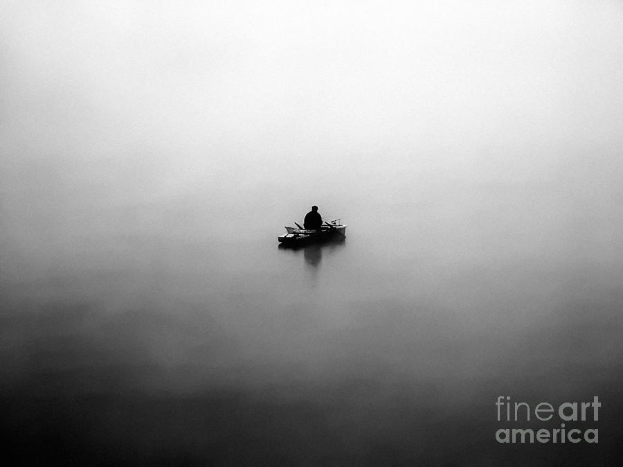 Fisherman In The Fog Photograph