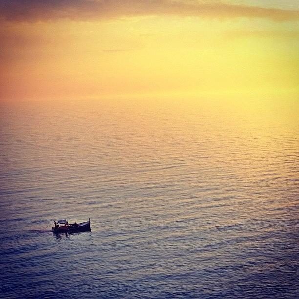 Boat Photograph - Fishermen Boat In Ligurian Sea 🇮🇹 by Nancy Nancy
