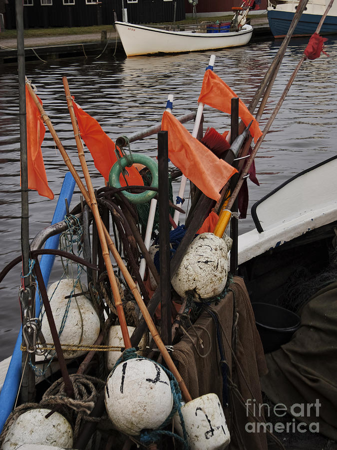 Boat Photograph - Fishing gear by Wedigo Ferchland