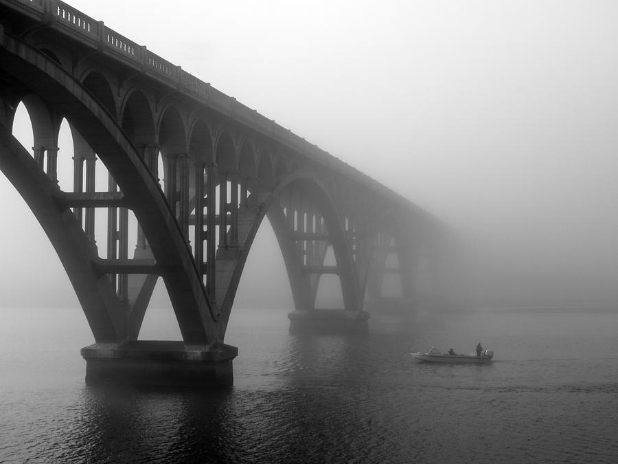 Fishing in the Fog Photograph by Daniel Tubbs - Fine Art America