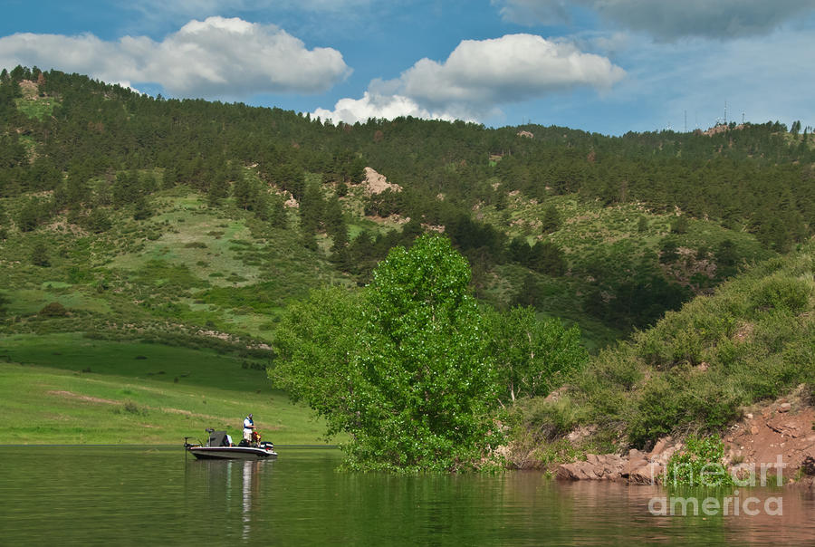 Fishing on Horsetooth Reservoir Photograph by Harry Strharsky