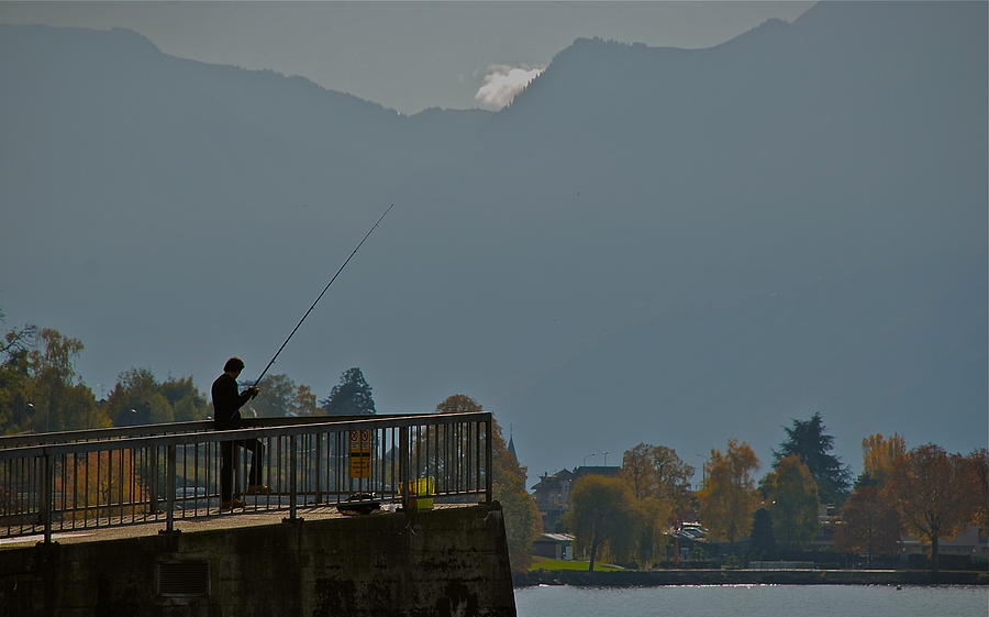 Fishing on Lake Geneva Photograph by Eric Tressler