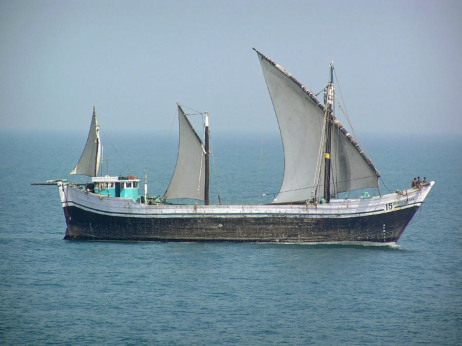 Fishing vessel in the Arabian sea Photograph by Ashish Agarwal