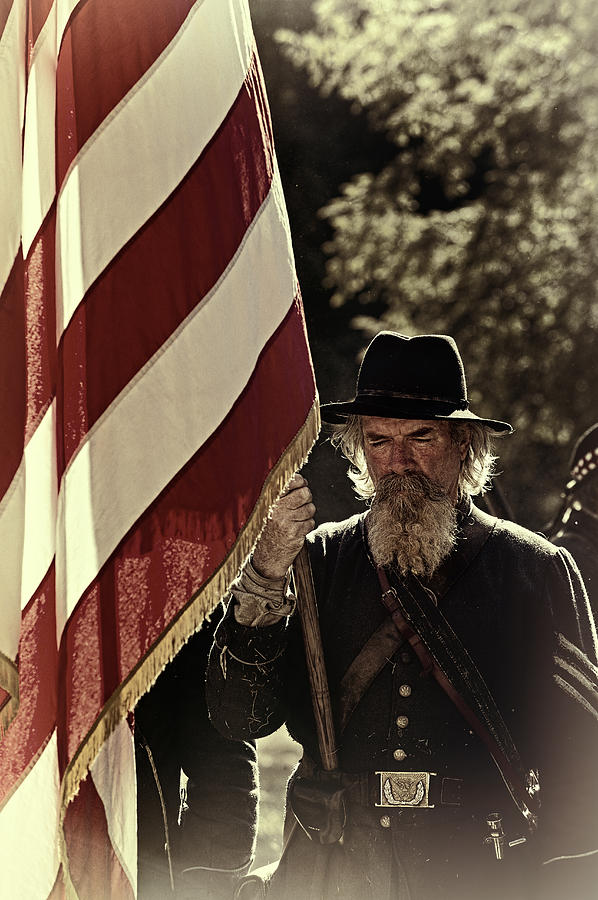 Flag bearer Photograph by Jim Boardman