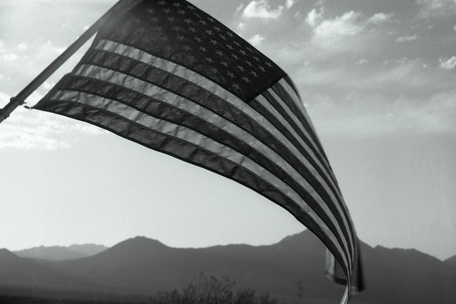 Flag in the Desert Photograph by Jason Lane - Fine Art America