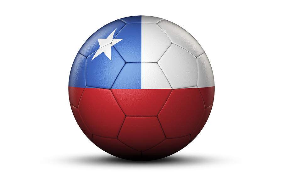 Flag Of Chile On Soccer Ball Digital Art by Bjorn Holland