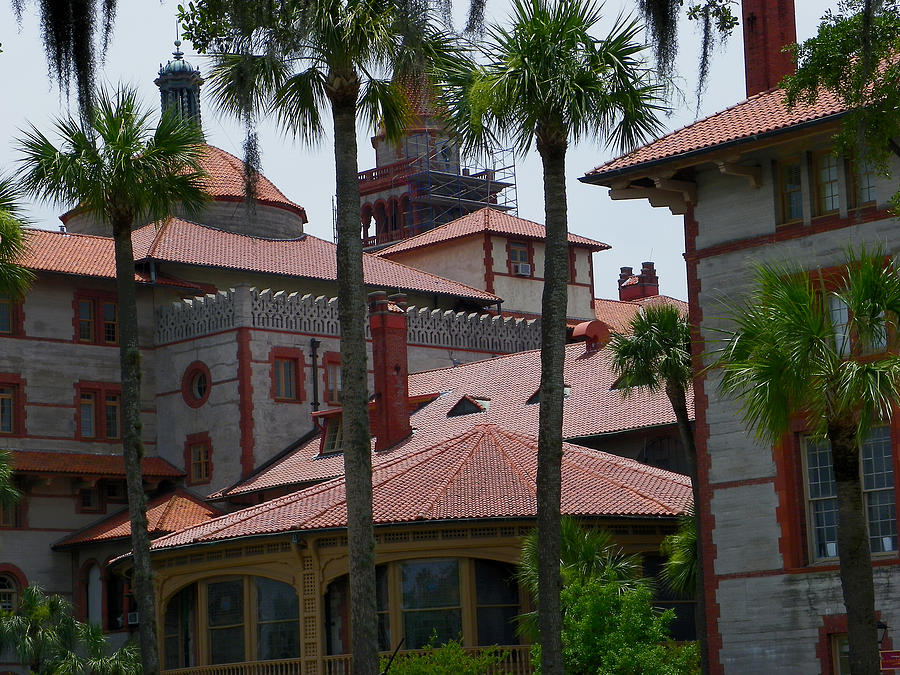 Flagler College Roof Photograph by Judy Wanamaker