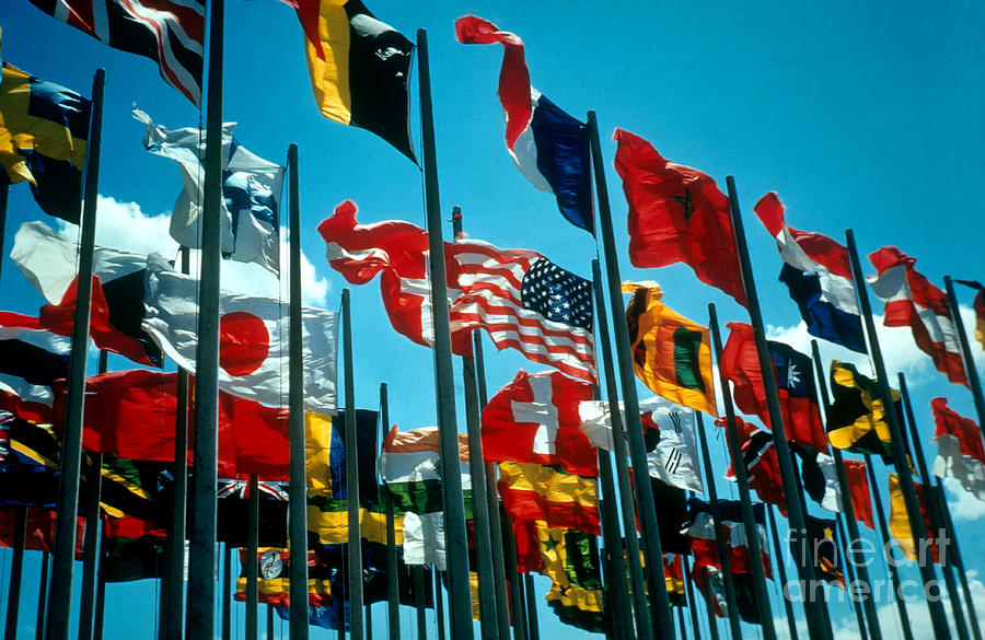 Flags Of The World Photograph by Photo Researchers, Inc.