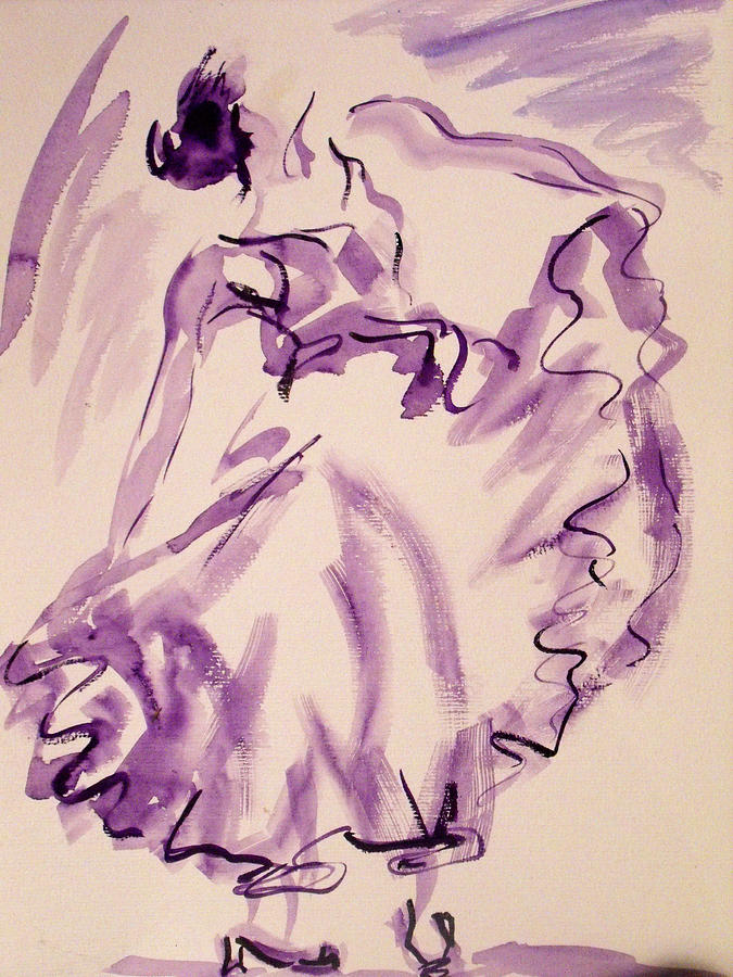 Flamenco Dancer 11 Painting by Koro Arandia