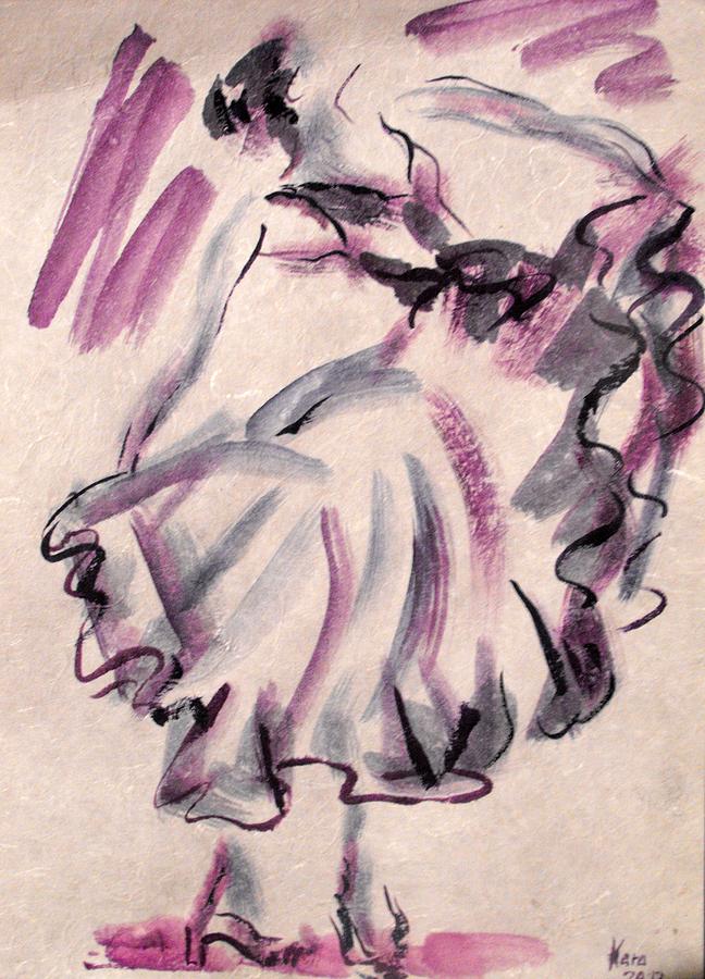 Flamenco Dancer 12 Painting by Koro Arandia