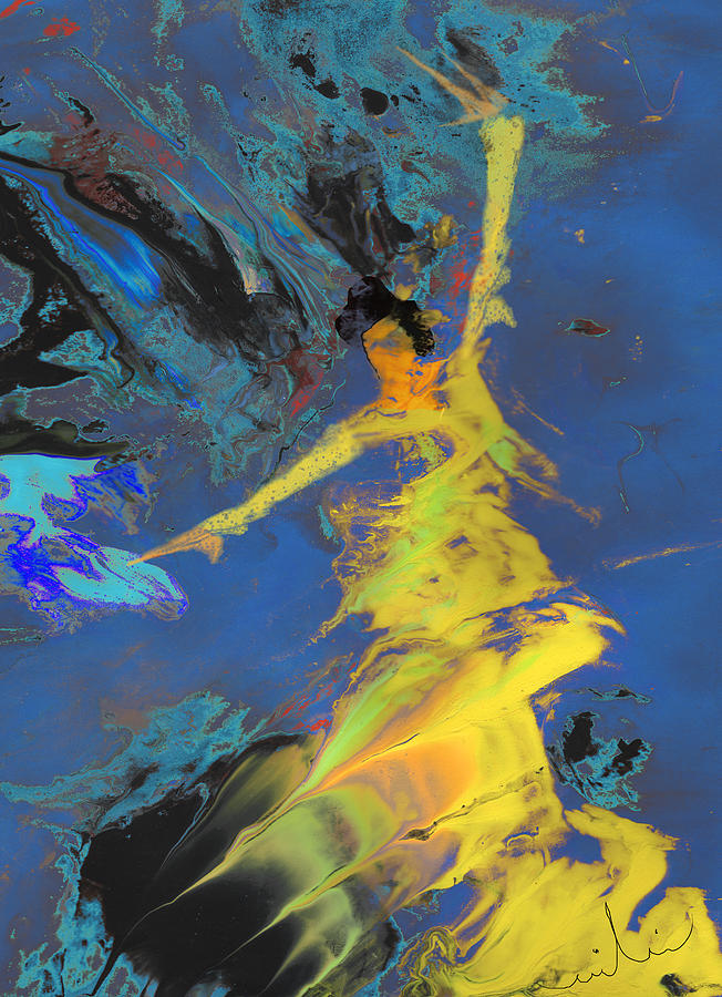 Flamenco Luna Painting by Miki De Goodaboom