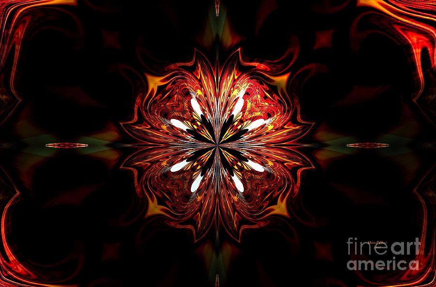 Flames in the Hollow Digital Art by Maria Urso