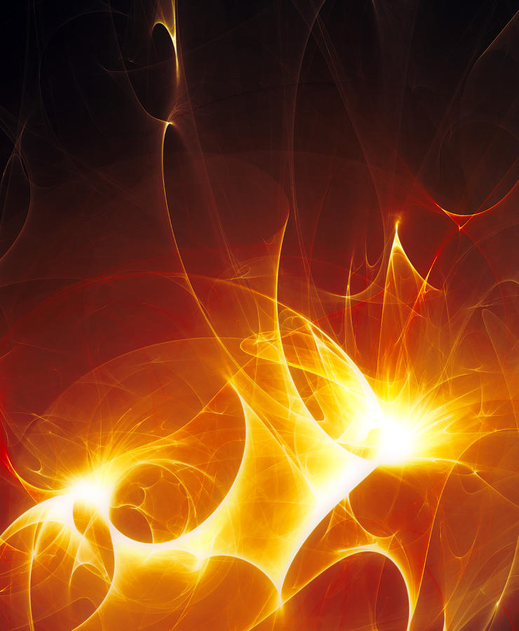 Abstract Photograph - Flames by Pasieka