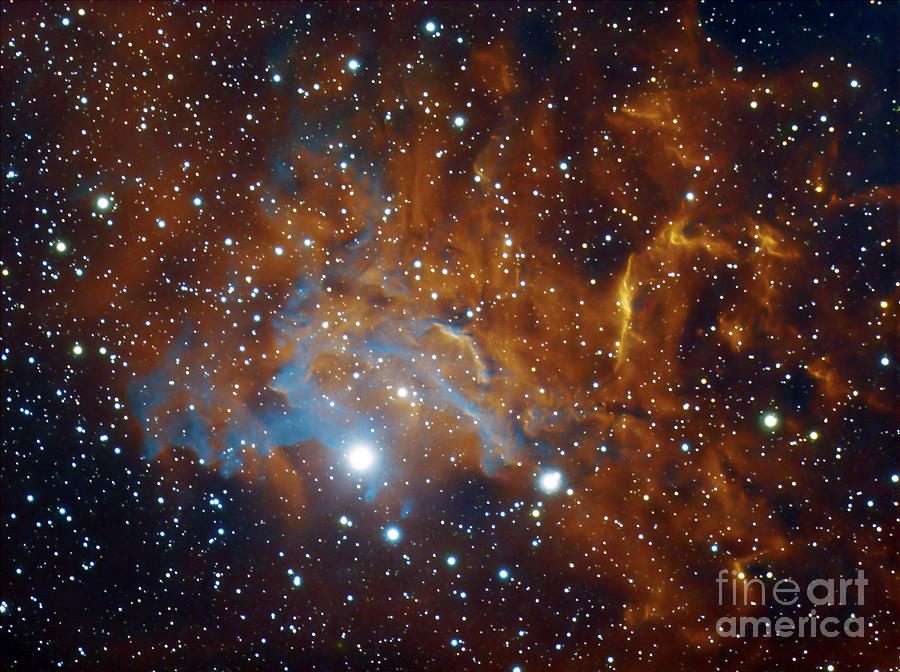 Space Photograph - Flaming Star Nebula In Auriga by Filipe Alves