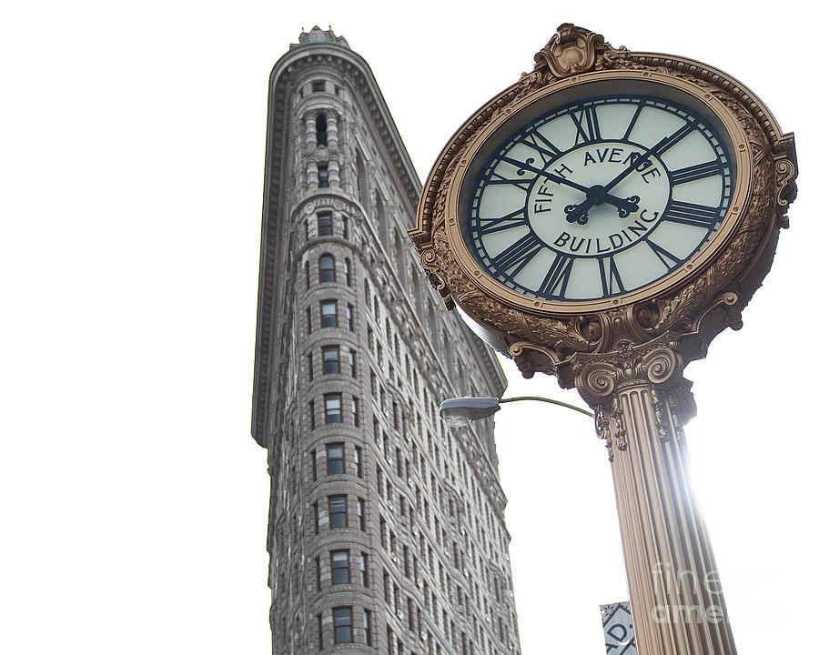 Flat Iron Clock Photograph by Darwin Lopez - Fine Art America