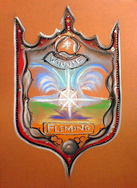 Fleming Family Crest Painting by AHONU Aingeal Rose