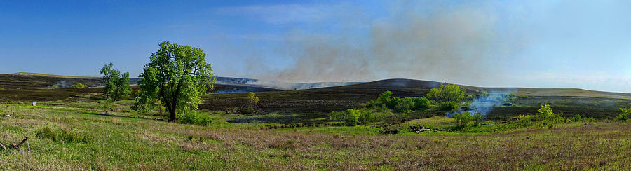 Flint Hills Controlled Burn Photograph by Alan Hutchins