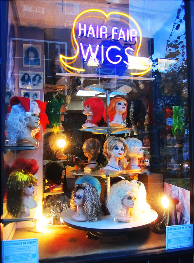 Wigs Photograph - Flip Your Wig by Kym Backland