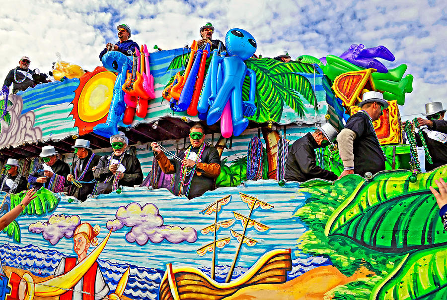 New Orleans Photograph - Floating Thru Mardi Gras 3 by Steve Harrington