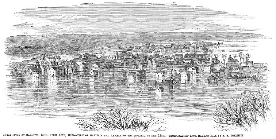Floods: Ohio, 1860 Photograph by Granger