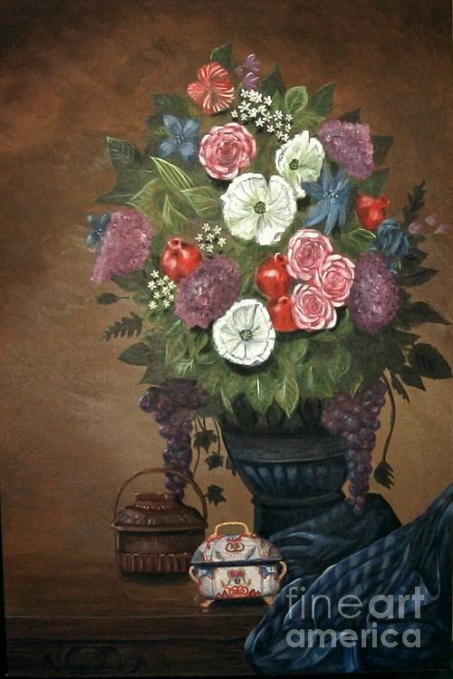 Floral-2 Painting by Monika Shepherdson