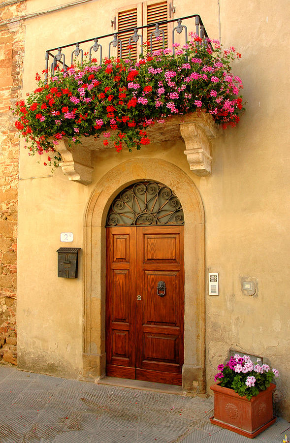 Floral Doorway Photograph by Michael Biggs - Fine Art America
