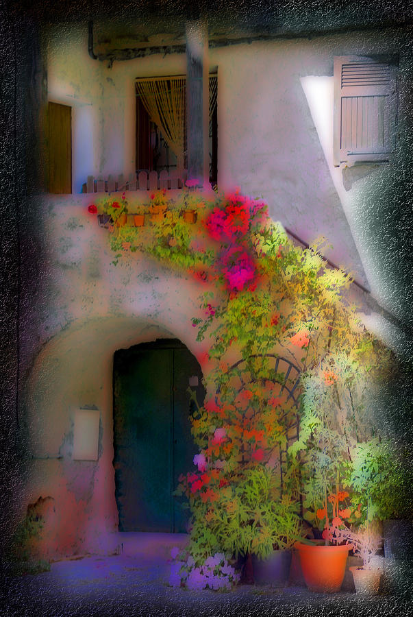 Floral Doorway Photograph by Rod Jones