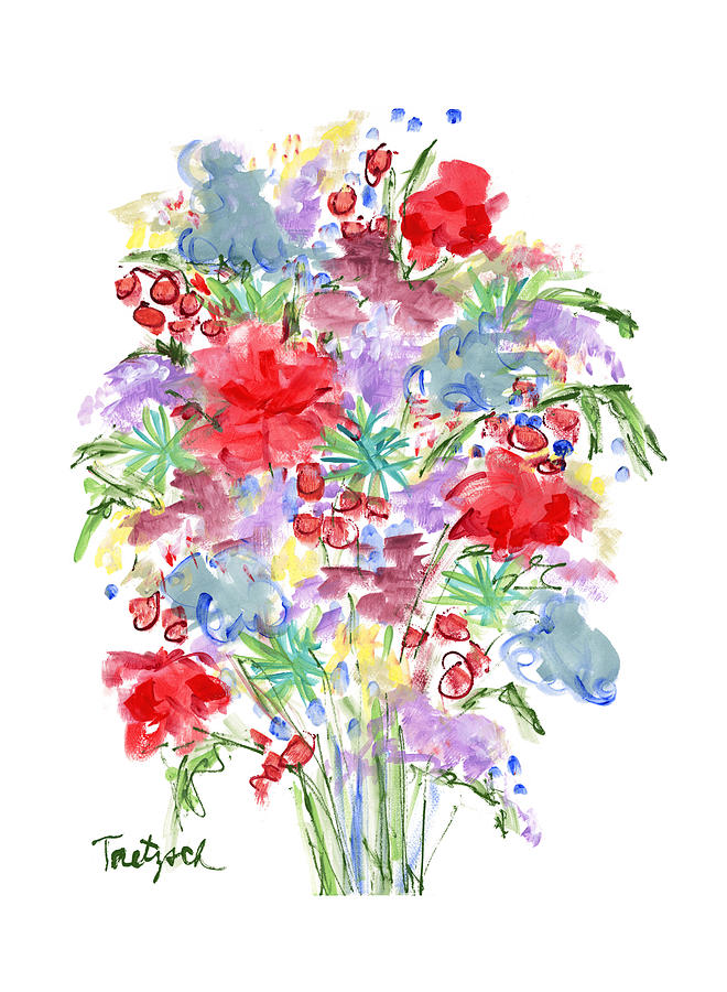 Floral Eight Painting by Lynne Taetzsch
