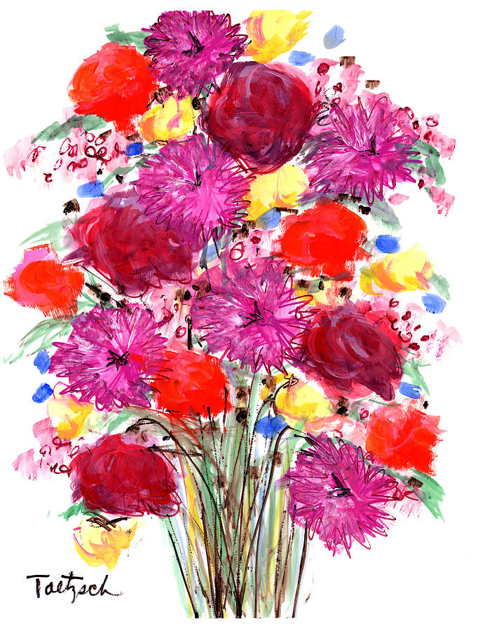 Floral Eleven Painting by Lynne Taetzsch