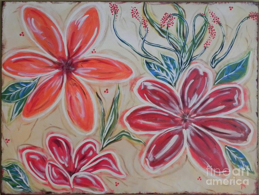 Floral Frolic Painting by Patti Spires Hamilton - Pixels