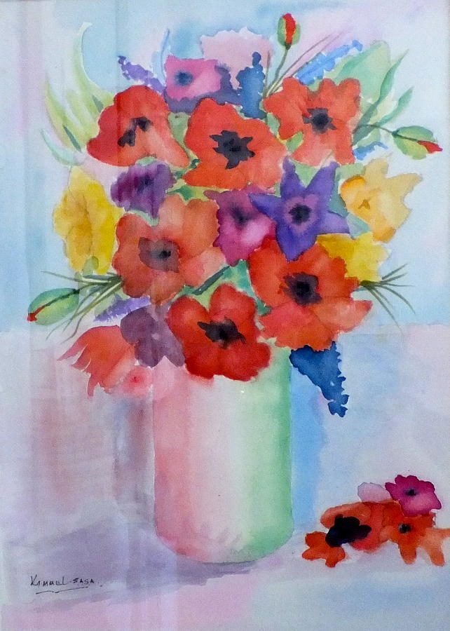 Floral Arrangement Painting - Floral Jubilation by Harold Kimmel