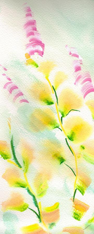 Floral Pattern Painting Painting by Mike Jory