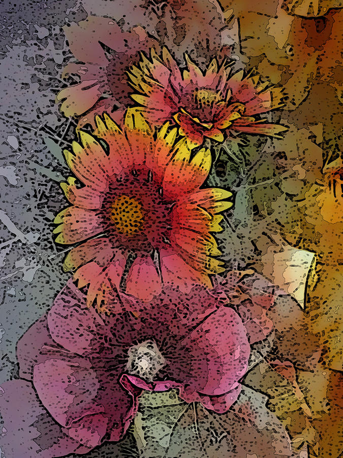 Flower Digital Art - Floral Splash by George  Page