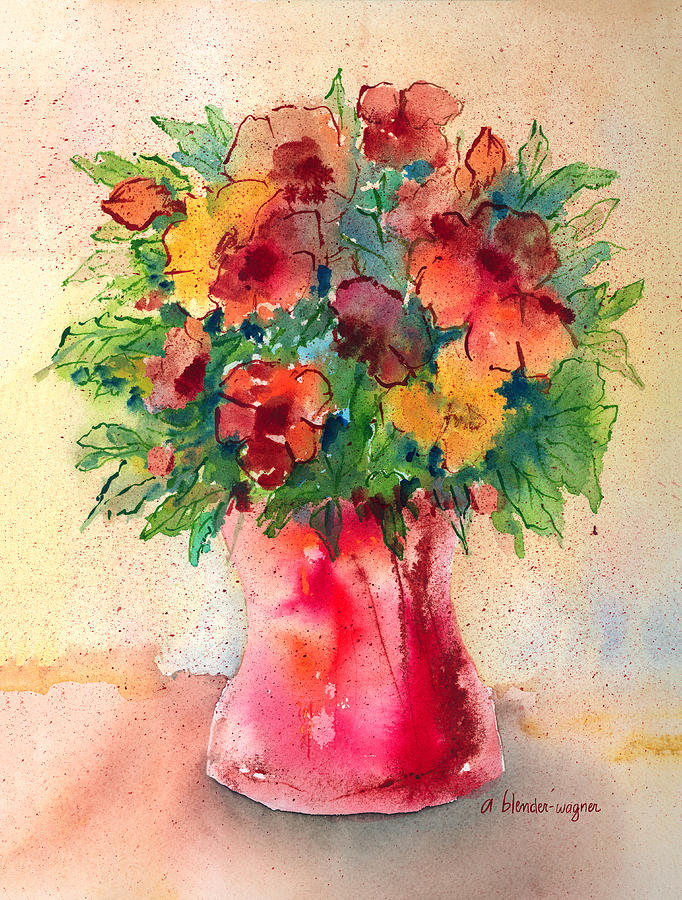 Floral Still Life Painting by Arline Wagner