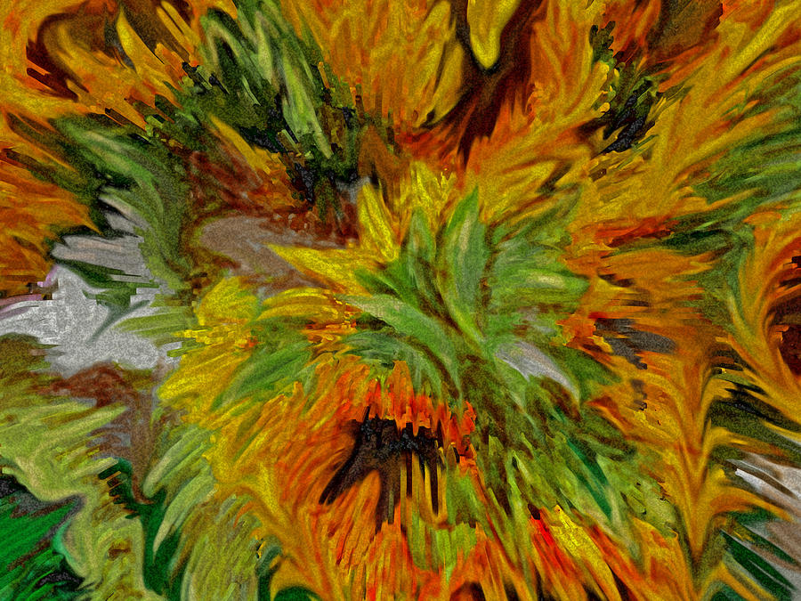 Floral Twirl Digital Art by Ian  MacDonald
