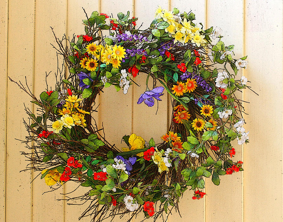 Floral Wreath Photograph by Cindy Haggerty