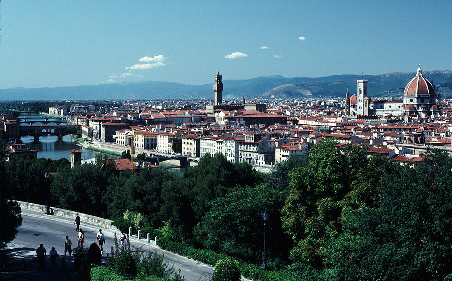 Florence From The Piazza Michelangelo Photograph by Tom Wurl