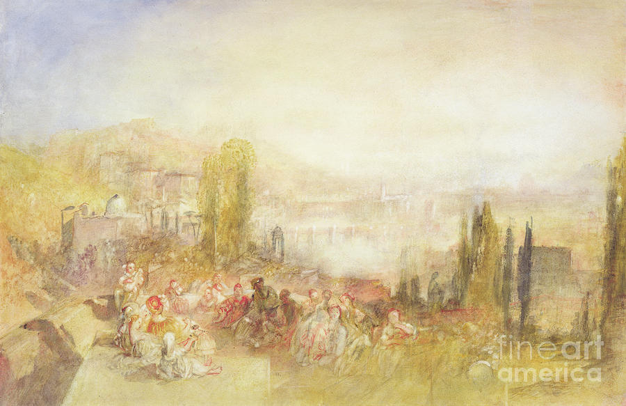 Landscape Painting - Florence, 1851 by JMW Turner by Joseph Mallord William Turner