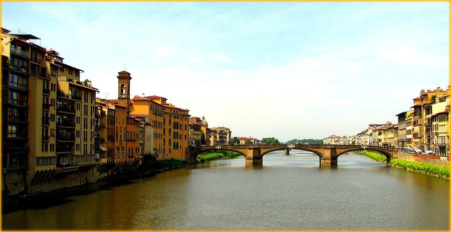 Florences Arno River Photograph by Carla Parris